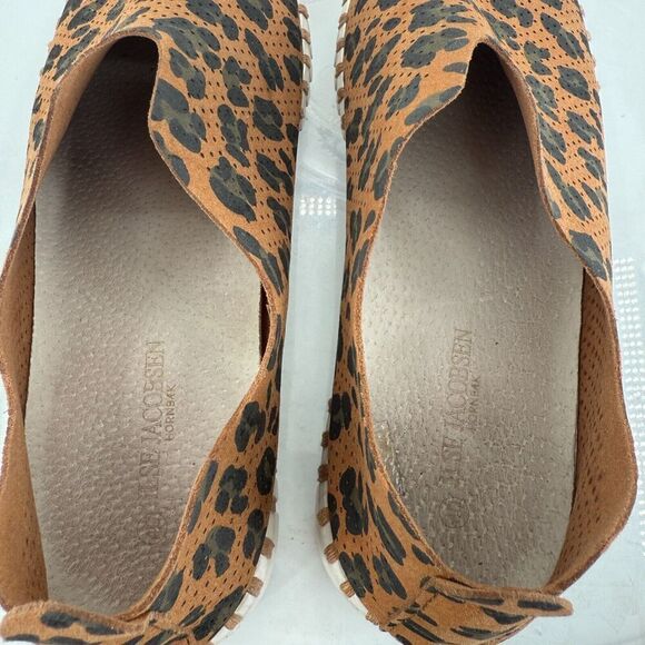 Ilse Jacobsen Women Tulip Flat Size 40 10 Slip On Shoe Brown Perforated Fabric - Picture 13 of 14